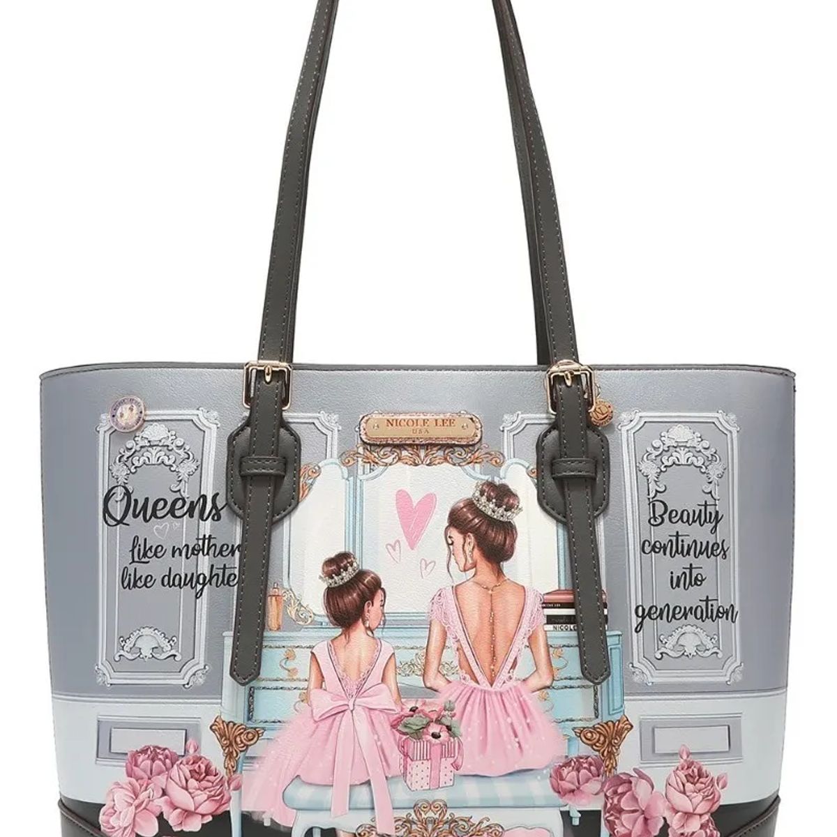 NICOLE LEE - Cartera tote reversible 2 en 1 Nicole Lee