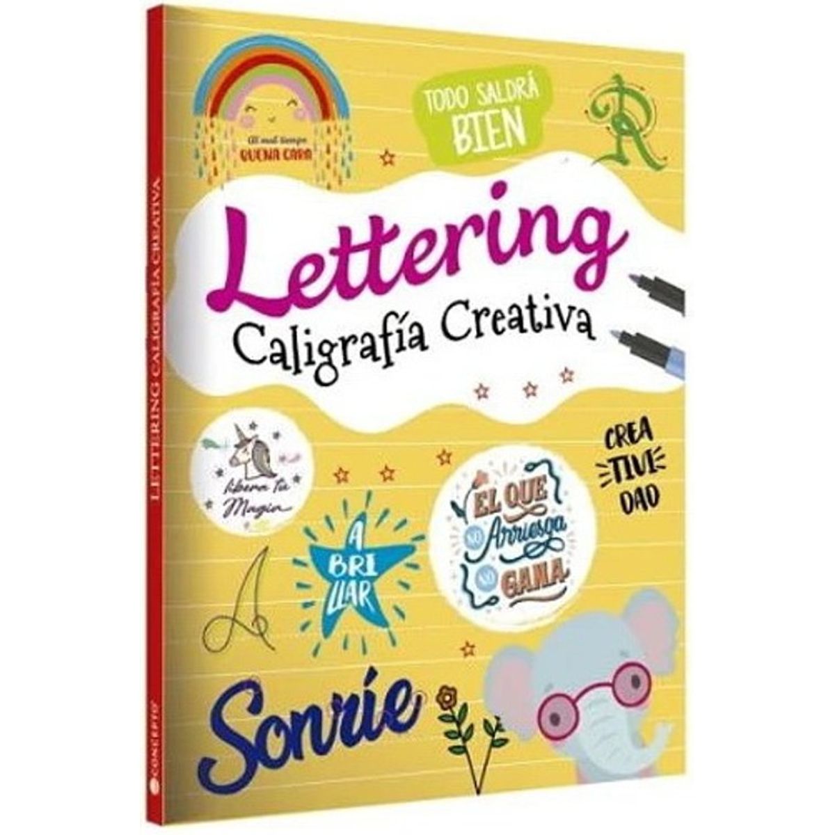 ANTARTICA LIBROS - Lettering Caligrafia Creativa Sonrie