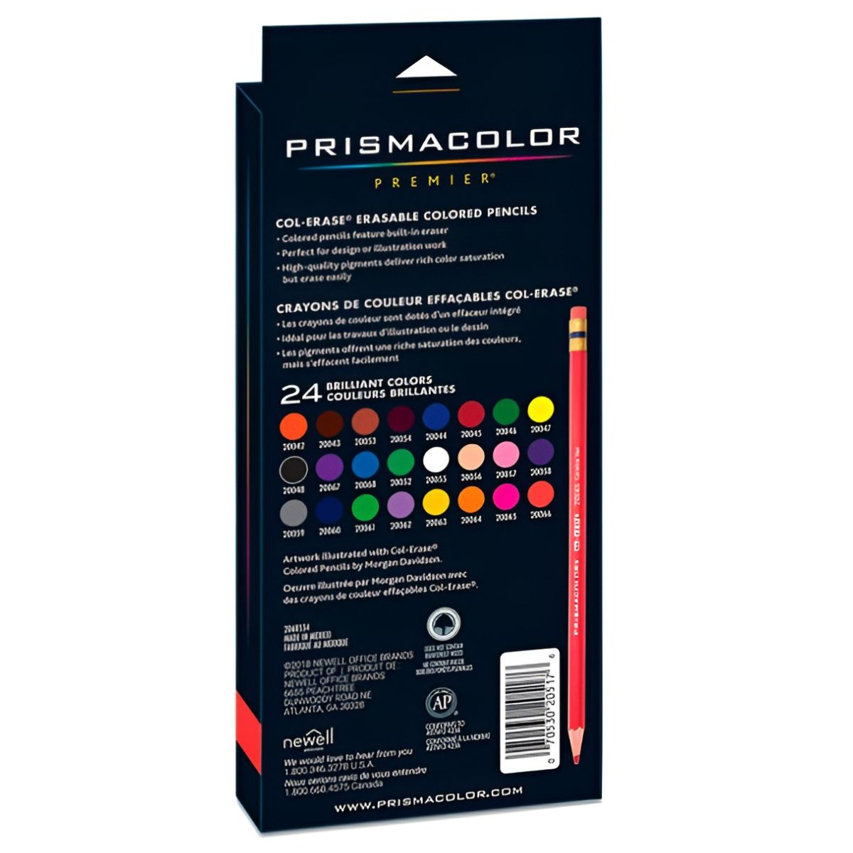 PRISMACOLOR - Set 24 Lápices de Color Borrables Prismacolor Col-Erase