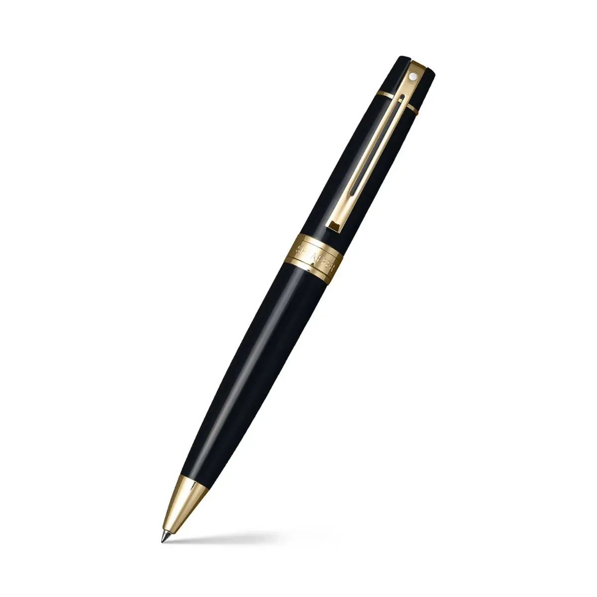 SHEAFFER - Bolígrafo Sheaffer Serie 300 Punta M T/Negra Negro/Plateado