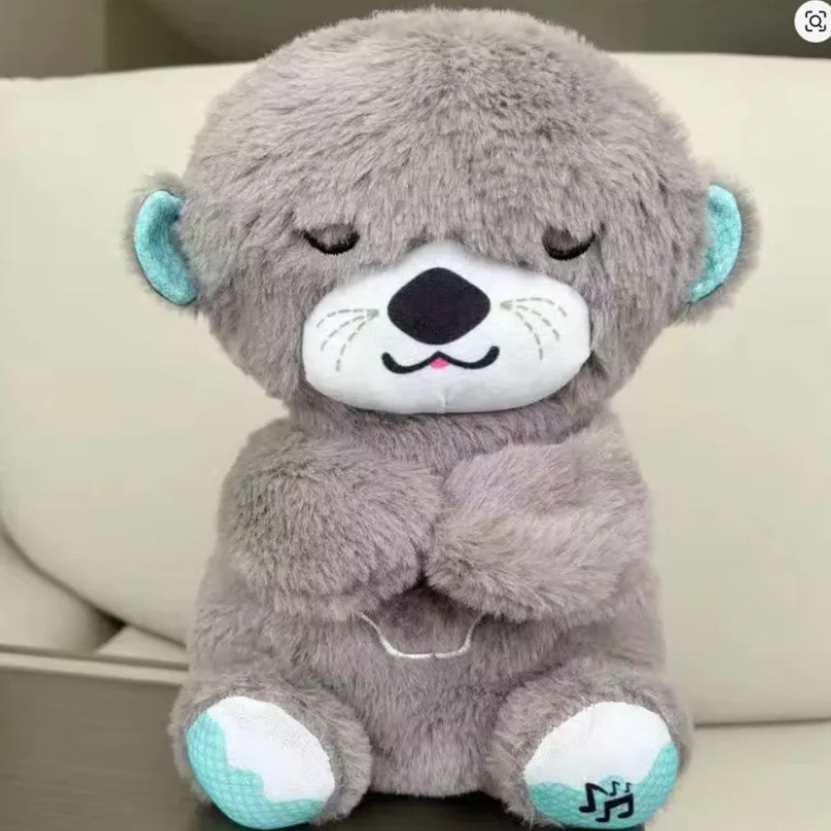 LOOK SHOP - Peluche Kawaii Relaja Alivia Ansiedad Juguete Luz Y Sonido Nutria