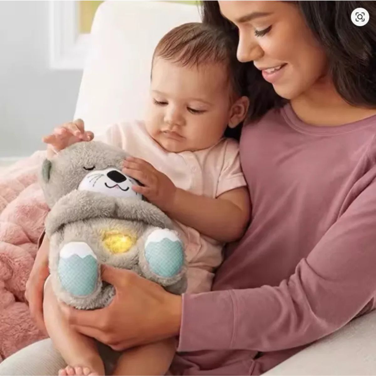 LOOK SHOP - Peluche Kawaii Relaja Alivia Ansiedad Juguete Luz Y Sonido Nutria