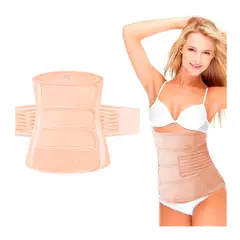 ESHOPANGIE - Faja Postparto 4 Bandas Ajustable Nude L