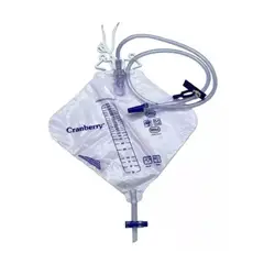 CRANBERRY - Bolsa Recolectora de Orina Adulto 2 Litros Estéril – Uso Domiciliario