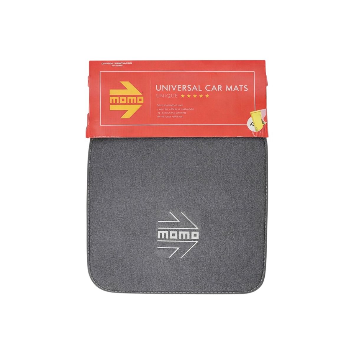 MOMO - Alfombra para Auto Universal Gris 4 Piezas