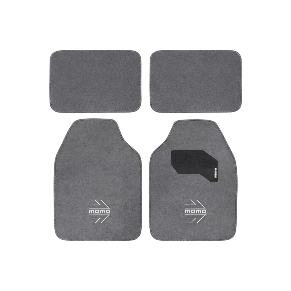 MOMO - Alfombra para Auto Universal Gris 4 Piezas