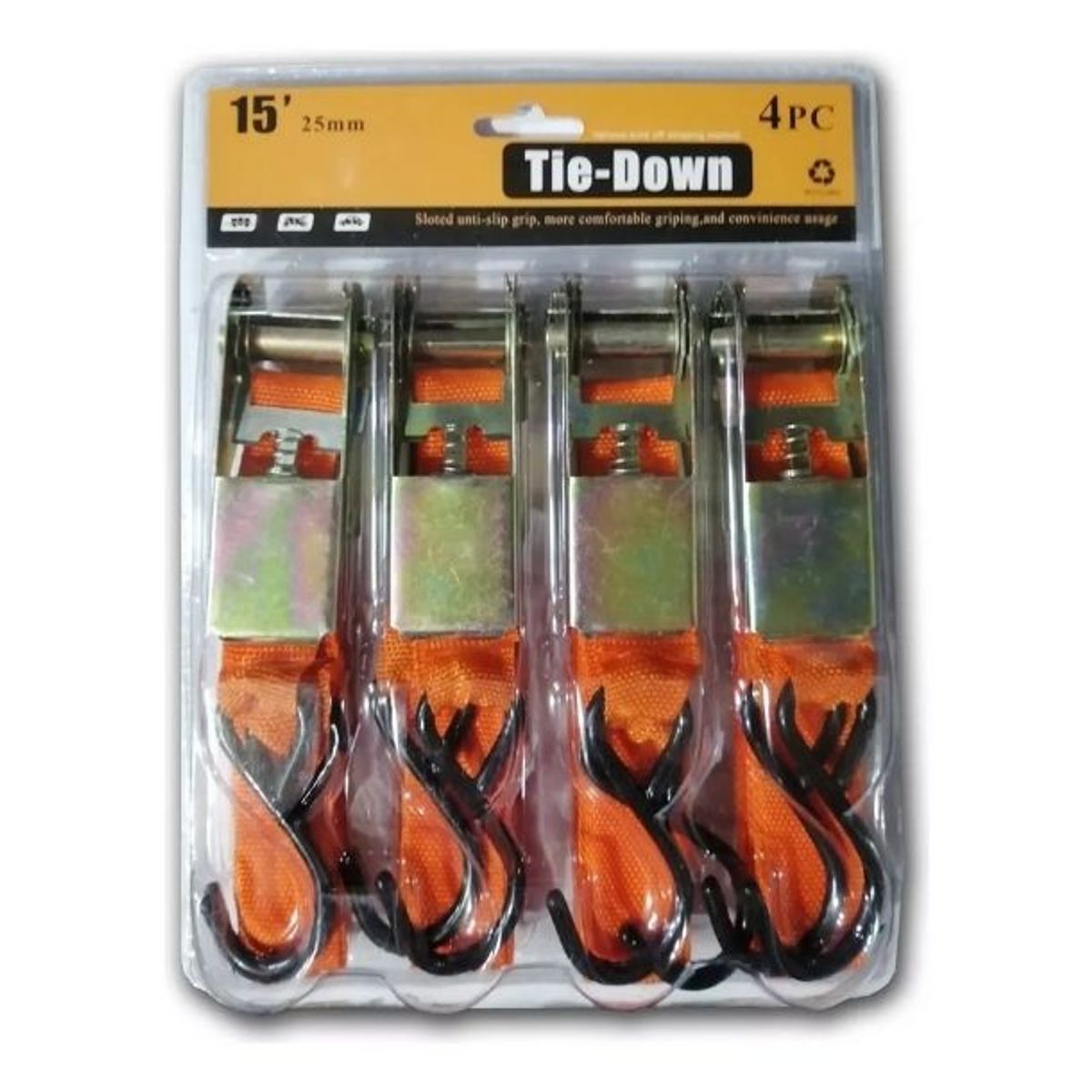 PREX - Set 4 Eslinga, Correa Amarre, Correa Plana, Linga 25mm 4mts