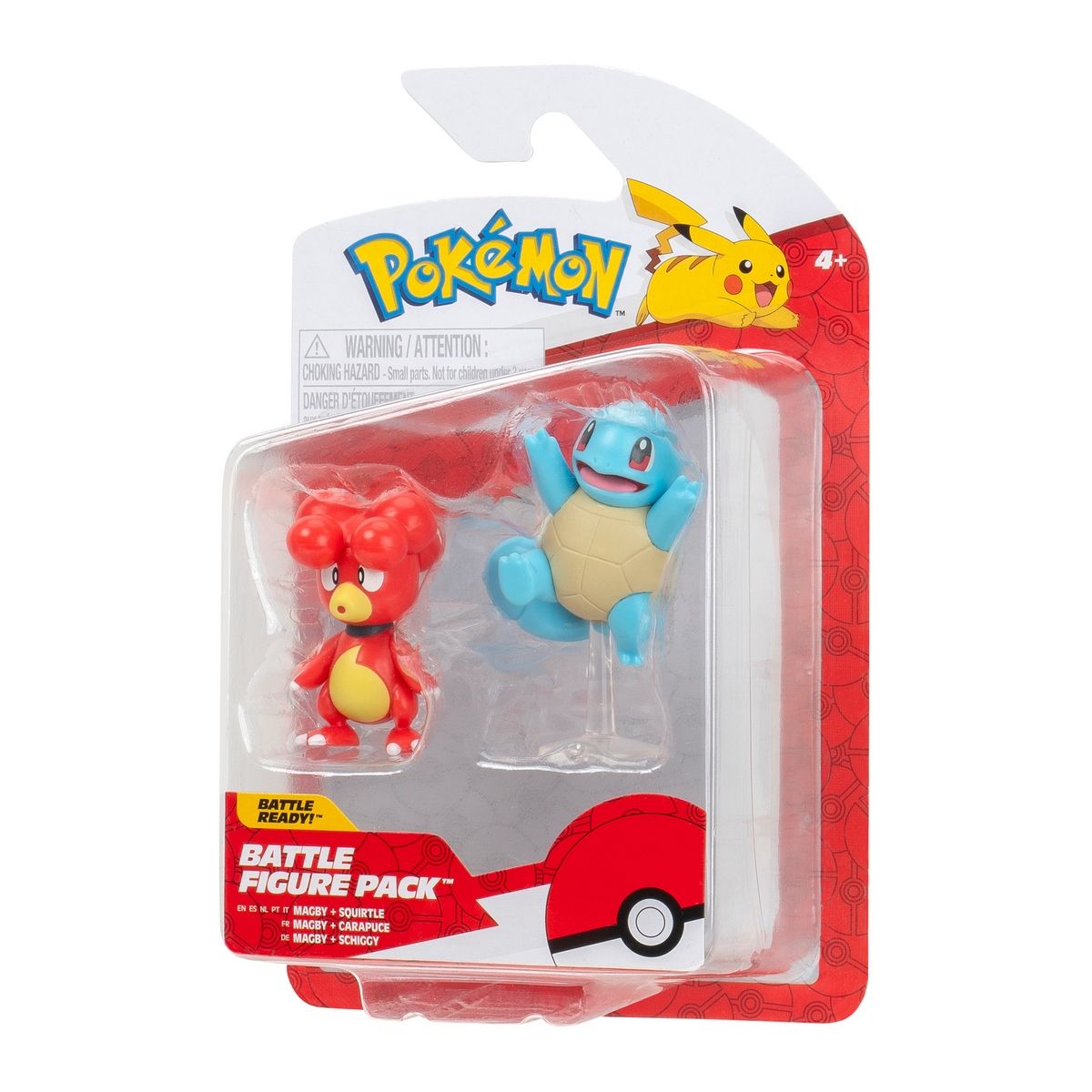 POKEMON - Pokémon Figura Pack 2 Magby Y Squirtle