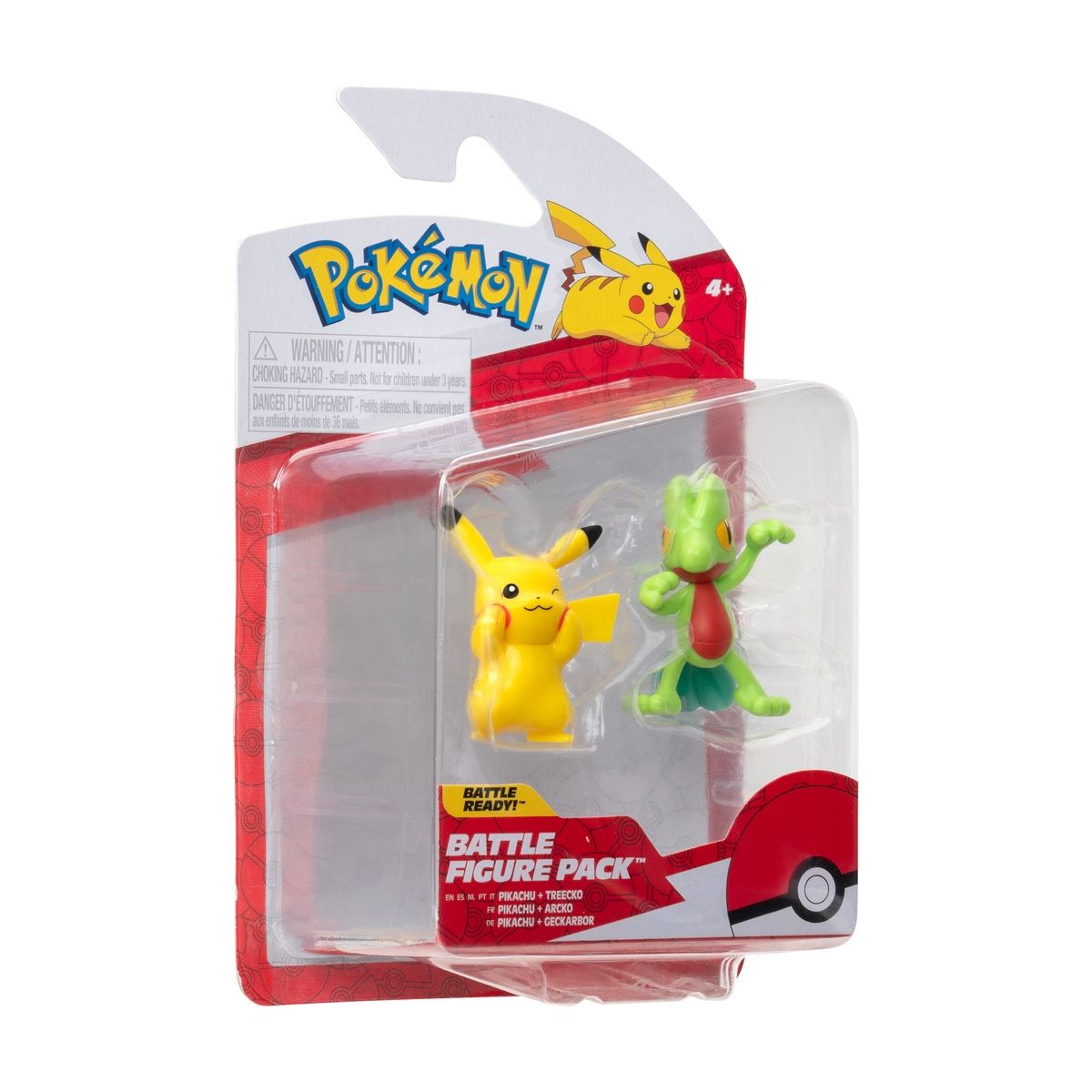POKEMON - Pokémon Figura Pack 2 Treecko - Pikachu