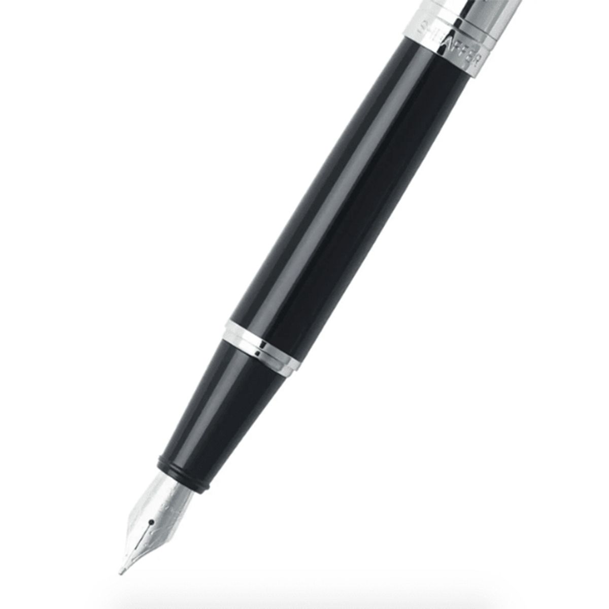 SHEAFFER - Plumas Sheaffer Serie 300 Punta Media Negro Brillante Cromo