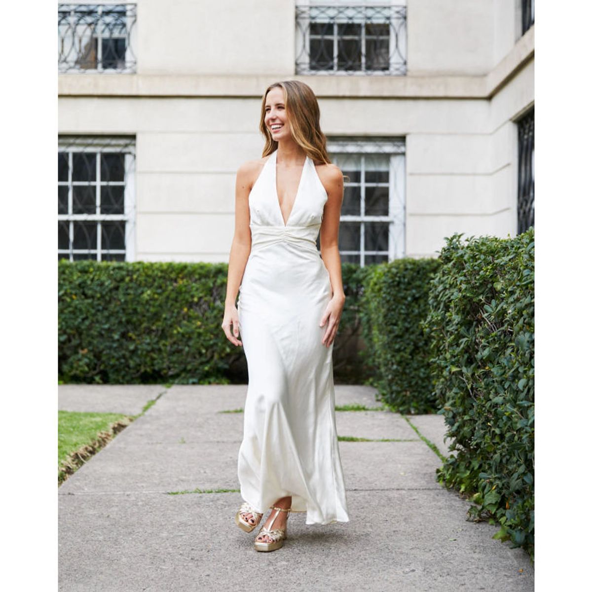 MI PLACARD - Vestido Largo de Fiesta Nala Ivory