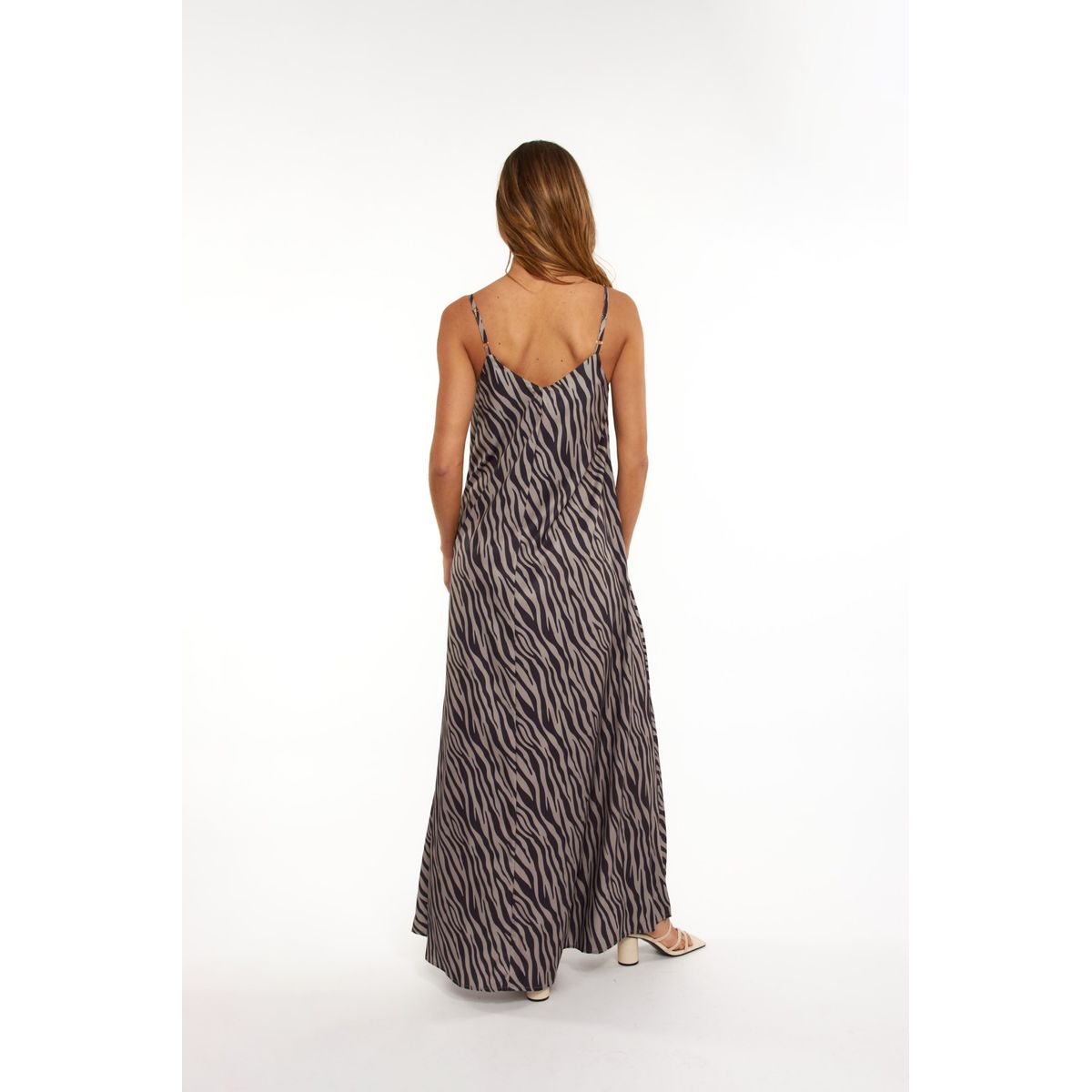 GUINDA - Maxi Vestido holgado con tirantes Brisa Guinda