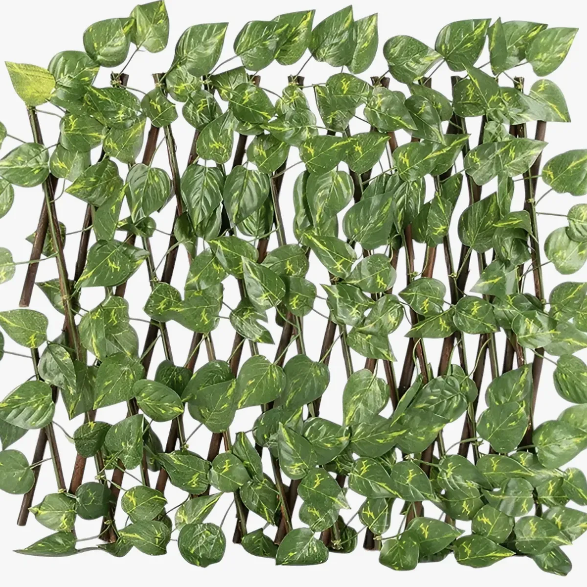 OKAY - Enredadera Malla Artificial Enrejado Madera Estirable 70cm