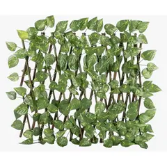 OKAY - Enredadera Malla Artificial Enrejado Madera Estirable 70cm