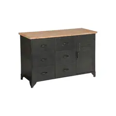 ATMOSPHERA - Arrimo Cierna Metal Madera 148 X 51 X 85cm