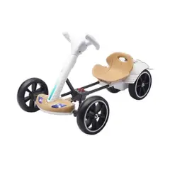 COSMETICAVAL - Go Kart Carro Eléctrico Triciclo Plegable Para Niños Dorado