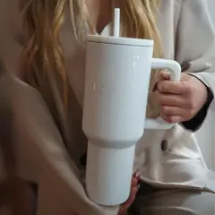 SANTU HOME & DECO - Vaso Térmico Blanco Print 1200ml