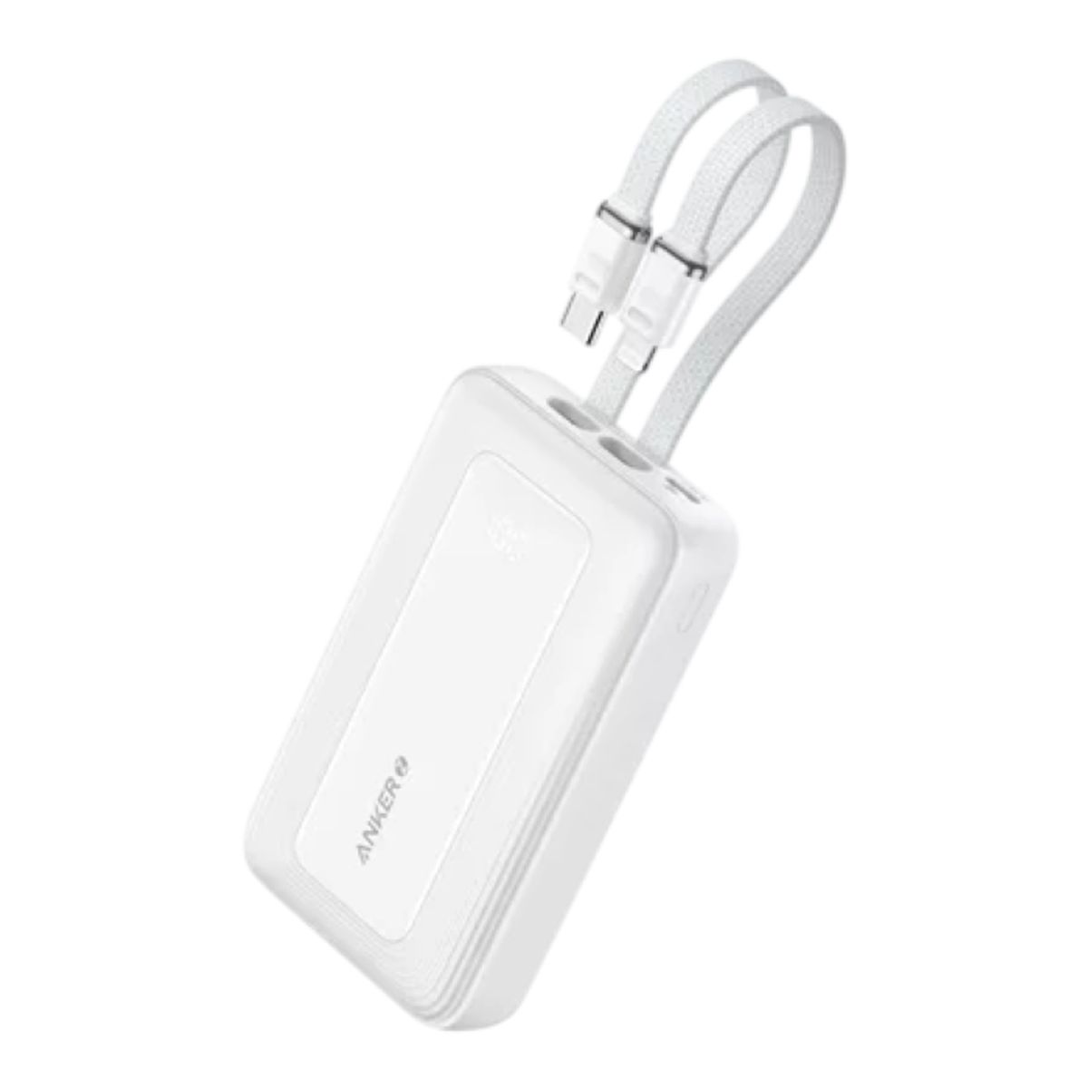 ANKER - Anker Zolo Power Bank 20.000 mAh Batería Externa 30W, Carga Rápida, Cables USB-C y Lightning Integrados, Cargador Portátil para iPhone y Samsung