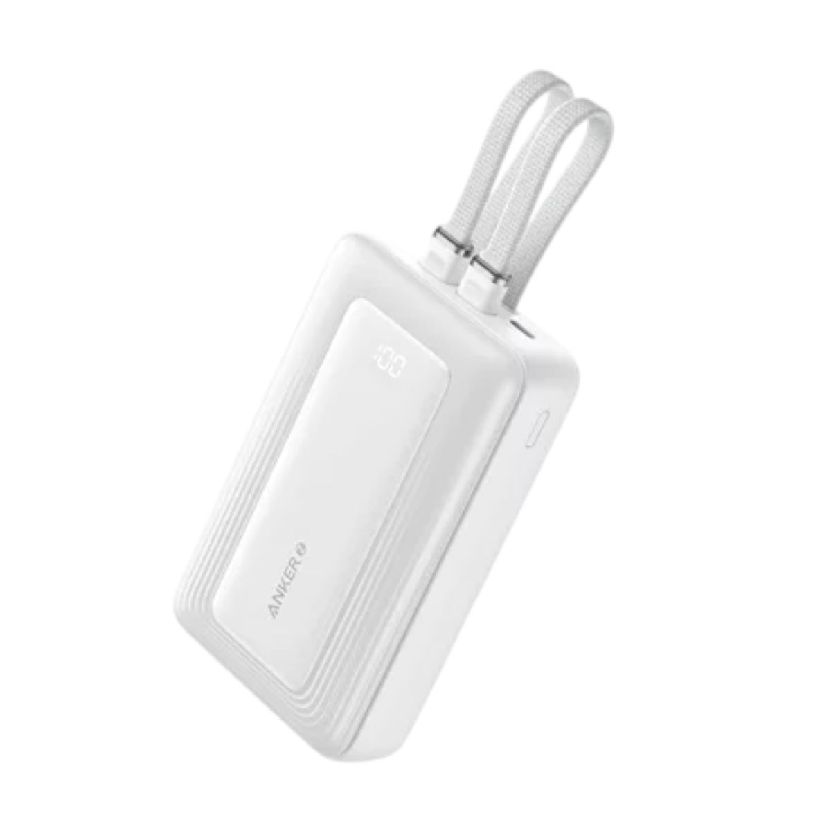 ANKER - Anker Zolo Power Bank 20.000 mAh Batería Externa 30W, Carga Rápida, Cables USB-C y Lightning Integrados, Cargador Portátil para iPhone y Samsung