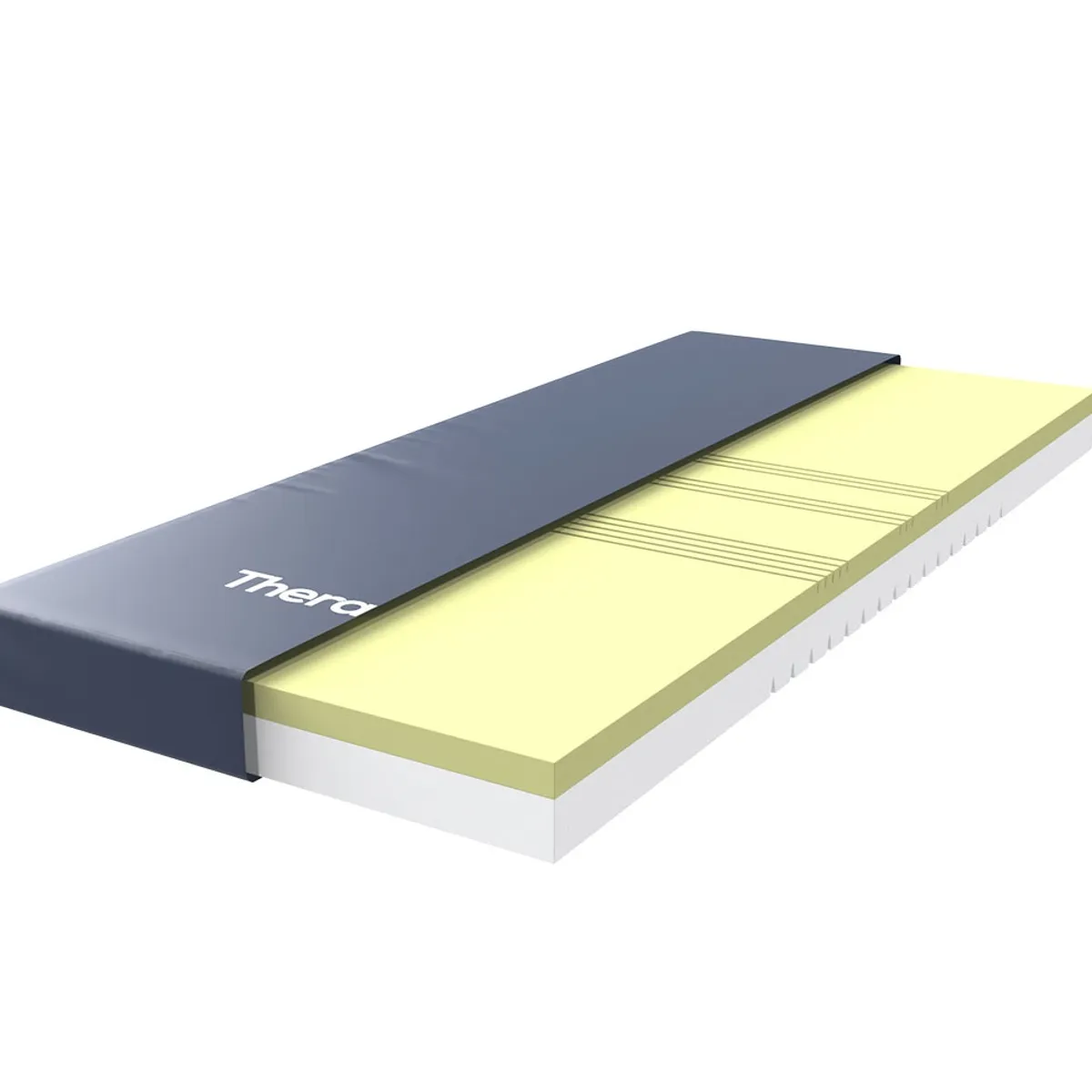 THERAMART - Colchón Antiescaras Con Memoria foam para catre clinico Therafoam Tm400-theramart 200x90x15cm