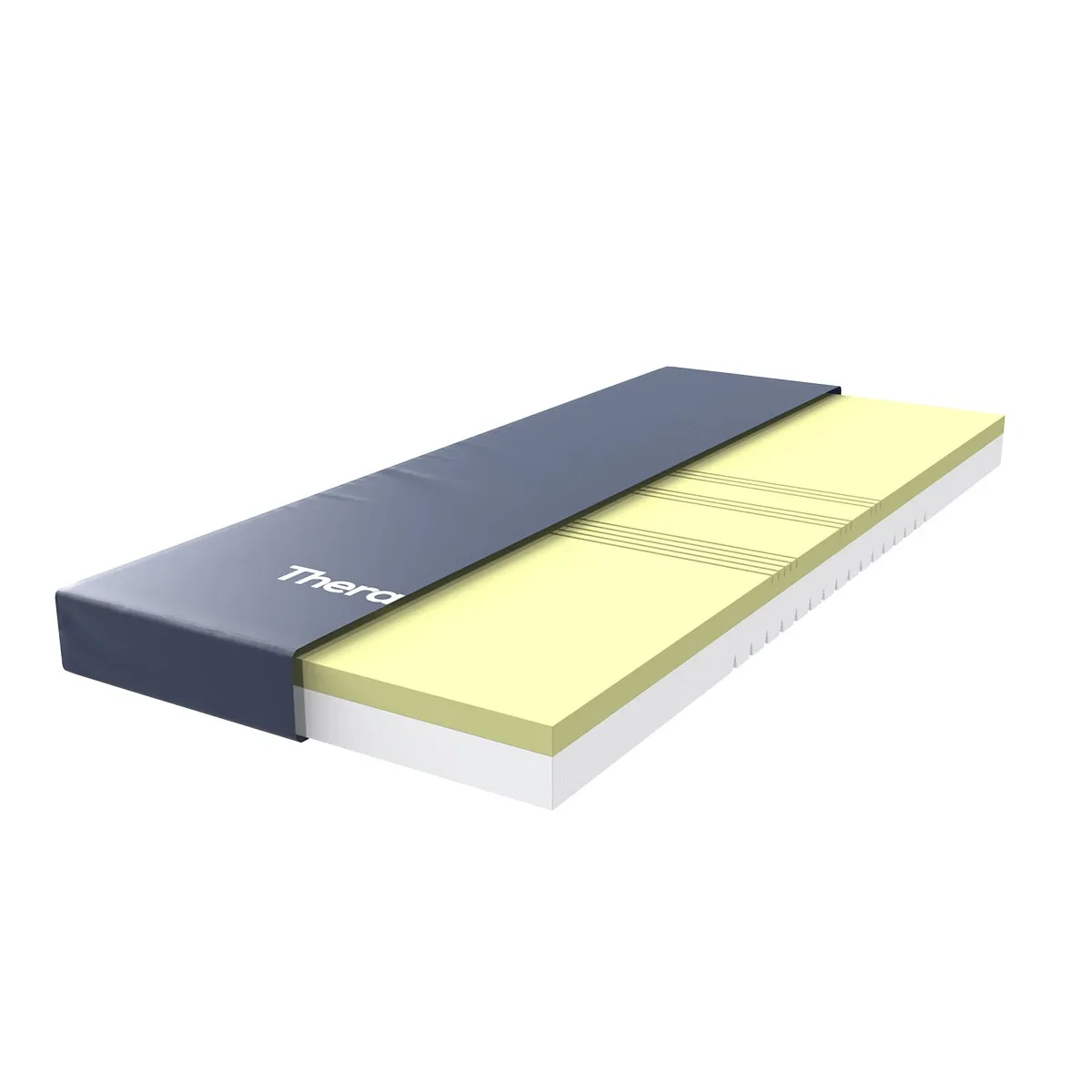 THERAMART - Colchón Antiescaras Con Memoria foam para catre clinico Therafoam Tm400-theramart 200x90x15cm