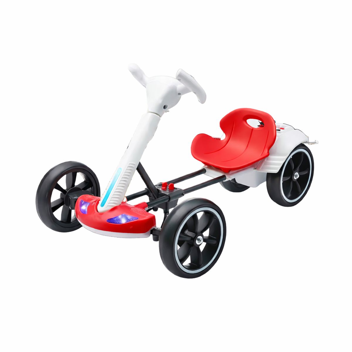 COSMETICAVAL - Go Kart Carro Eléctrico Triciclo Plegable Para Niños Rojo