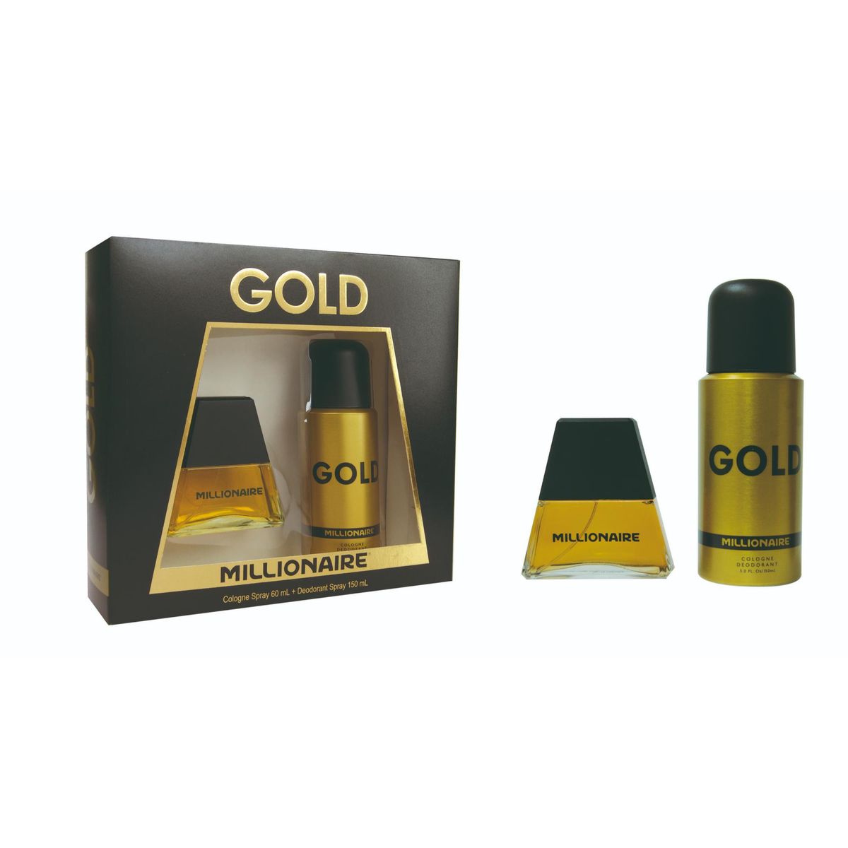 MILLIONAIRE - Set Perfume Millionaire Gold 60 ml + Desodorante 150 ml