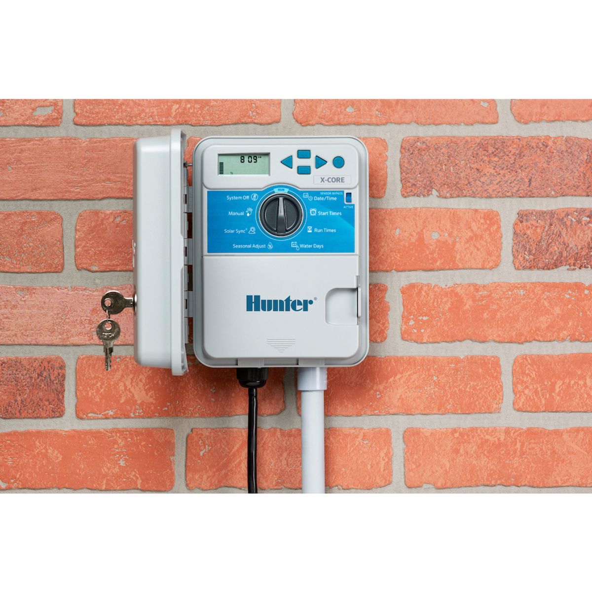 HUNTER - PROGRAMADOR DE RIEGO AUTOMATICO DE 6 ZONAS FIJAS EXTERIOR HUNTER XC601E