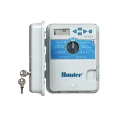 HUNTER - PROGRAMADOR DE RIEGO AUTOMATICO DE 8 ZONAS FIJAS DE EXTERIOR XC801-E