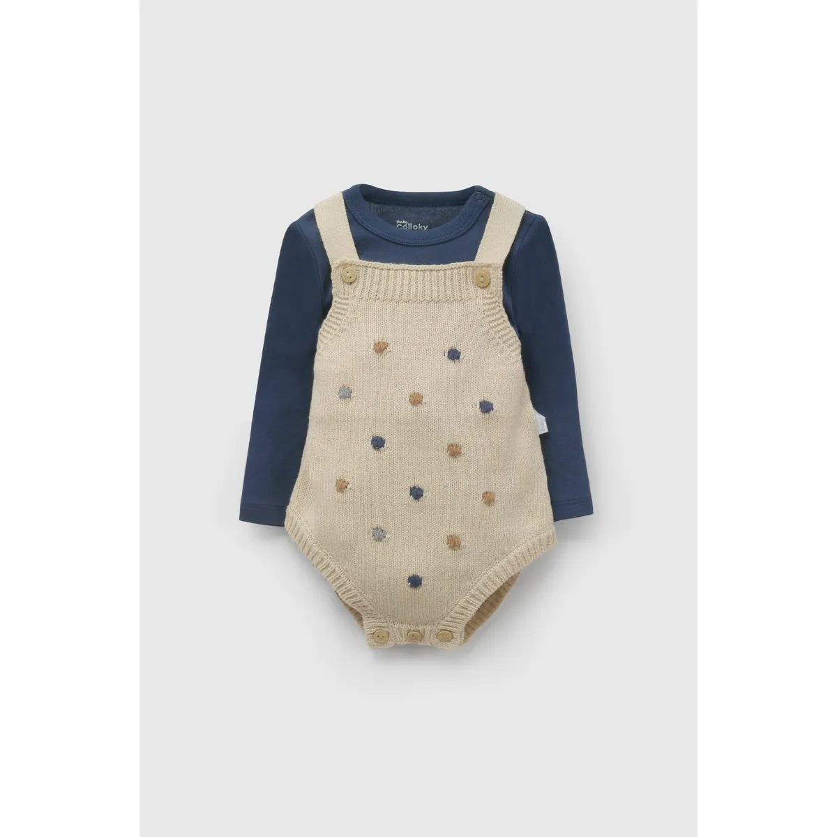 COLLOKY - Conjunto Beige Bebé niño 7390