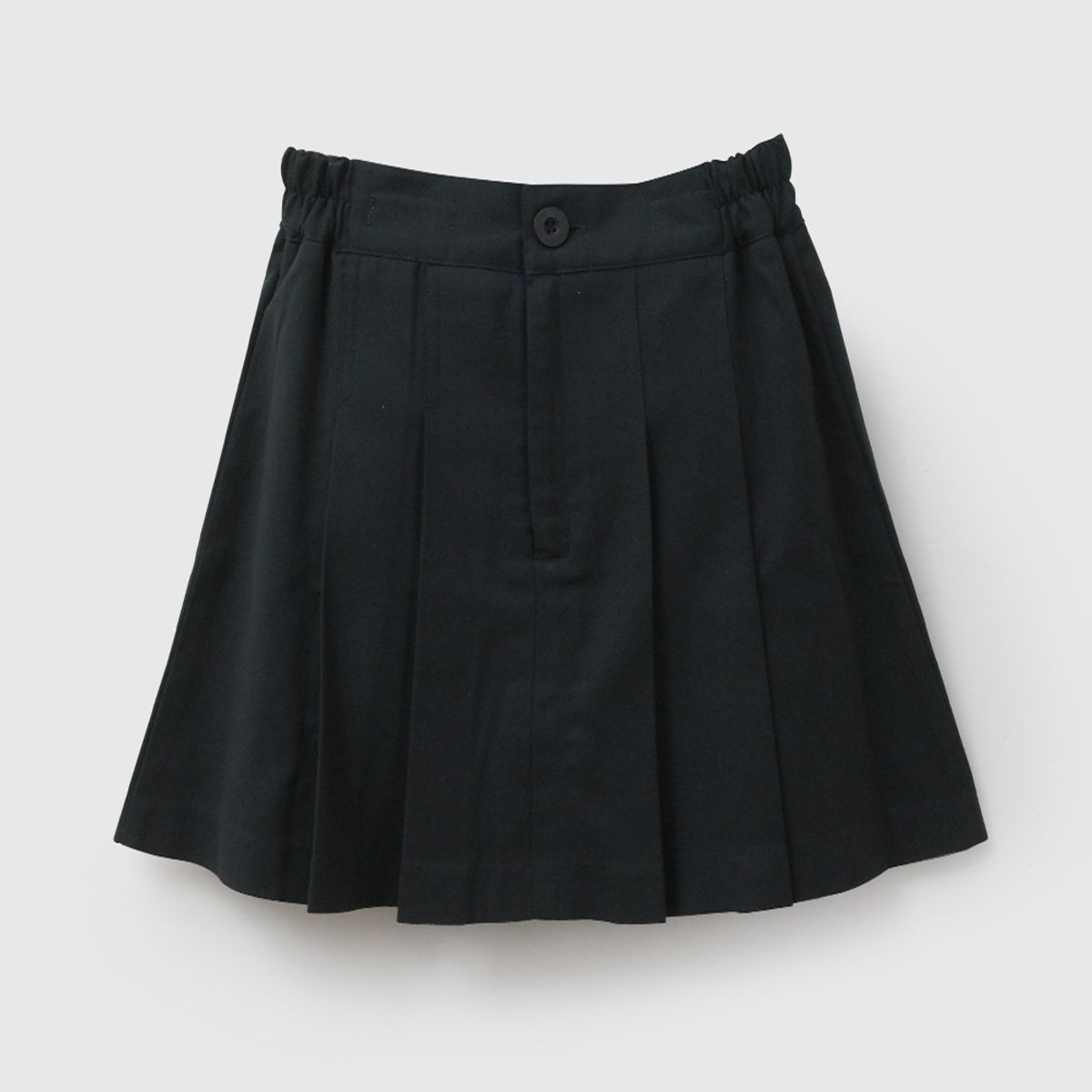 COLLOKY - Falda Escolar de niña Azul con Cierre y Botón