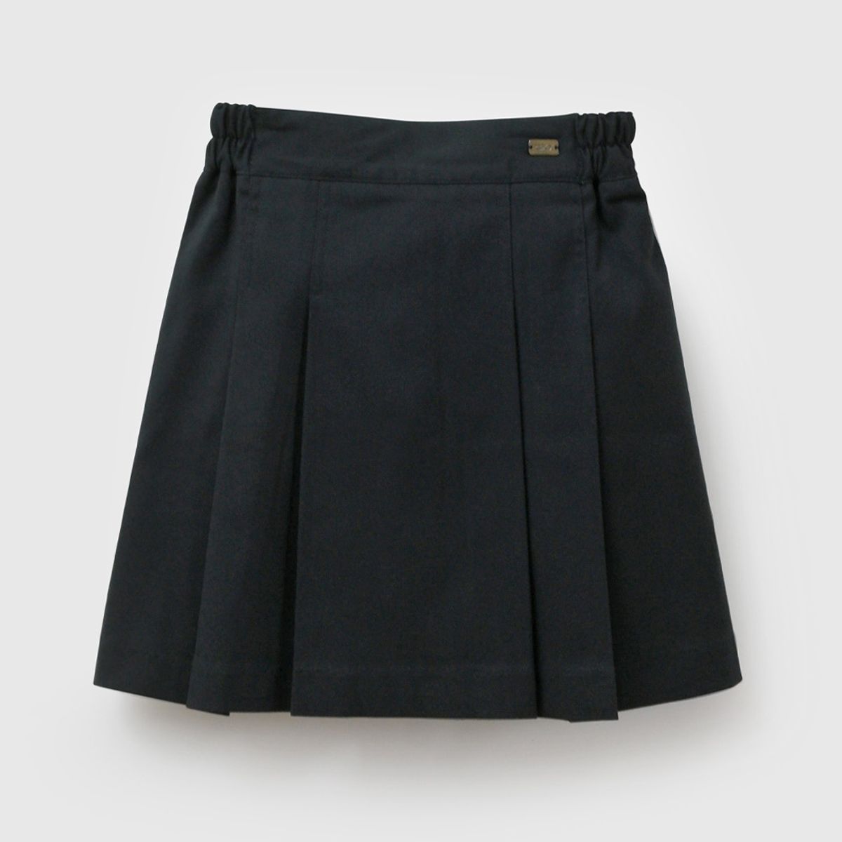 COLLOKY - Falda Escolar de niña Azul con Cierre y Botón