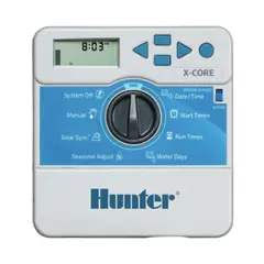 HUNTER - PROGRAMADOR DE RIEGO AUTOMATICO X-CORE 8 ZONAS FIJAS INTERIOR XC801-I