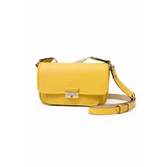 MICHAEL KORS - Cartera Bradshaw Medium Flap Daisy Yellow Cuero