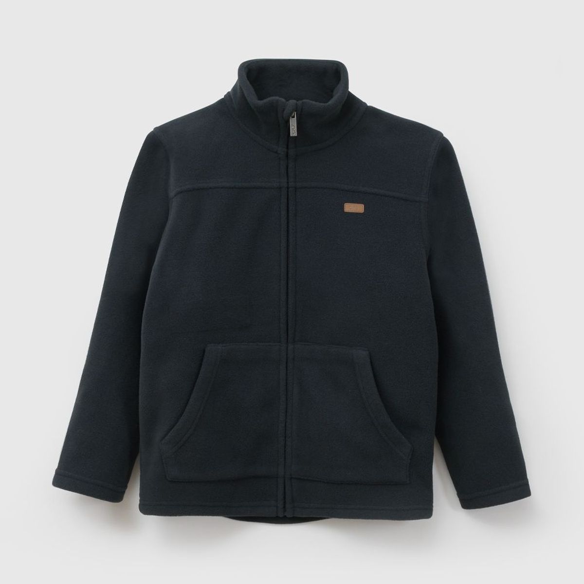 COLLOKY - Polerón Escolar Unisex Azul de Polar Fleece con Cierre Regular