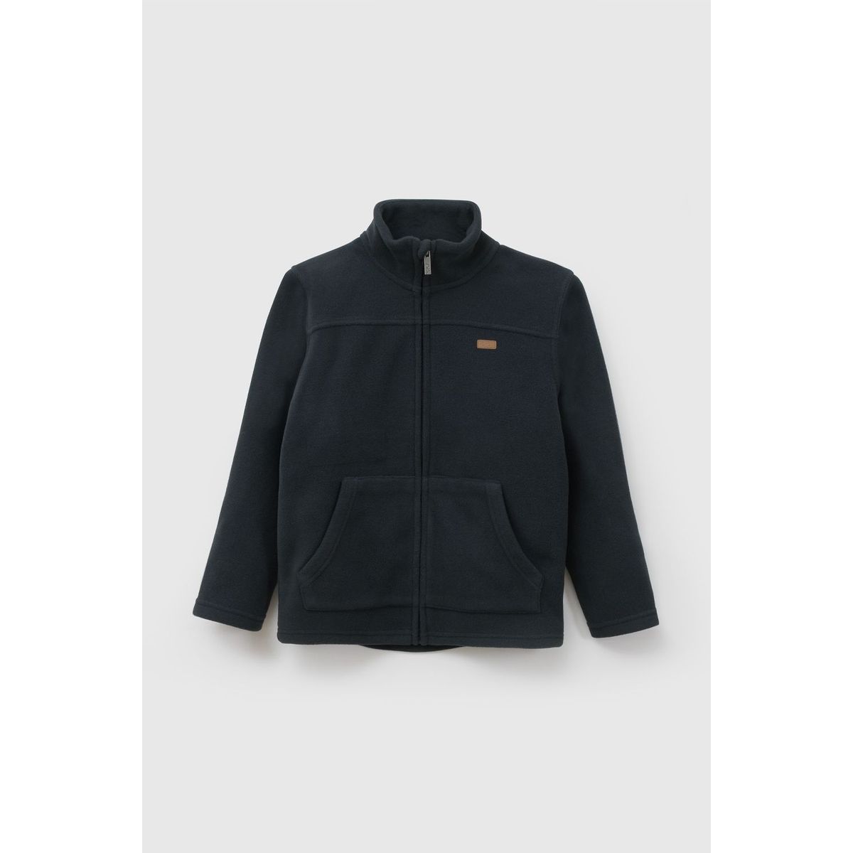 COLLOKY - Polerón Escolar Unisex Azul de Polar Fleece con Cierre Regular