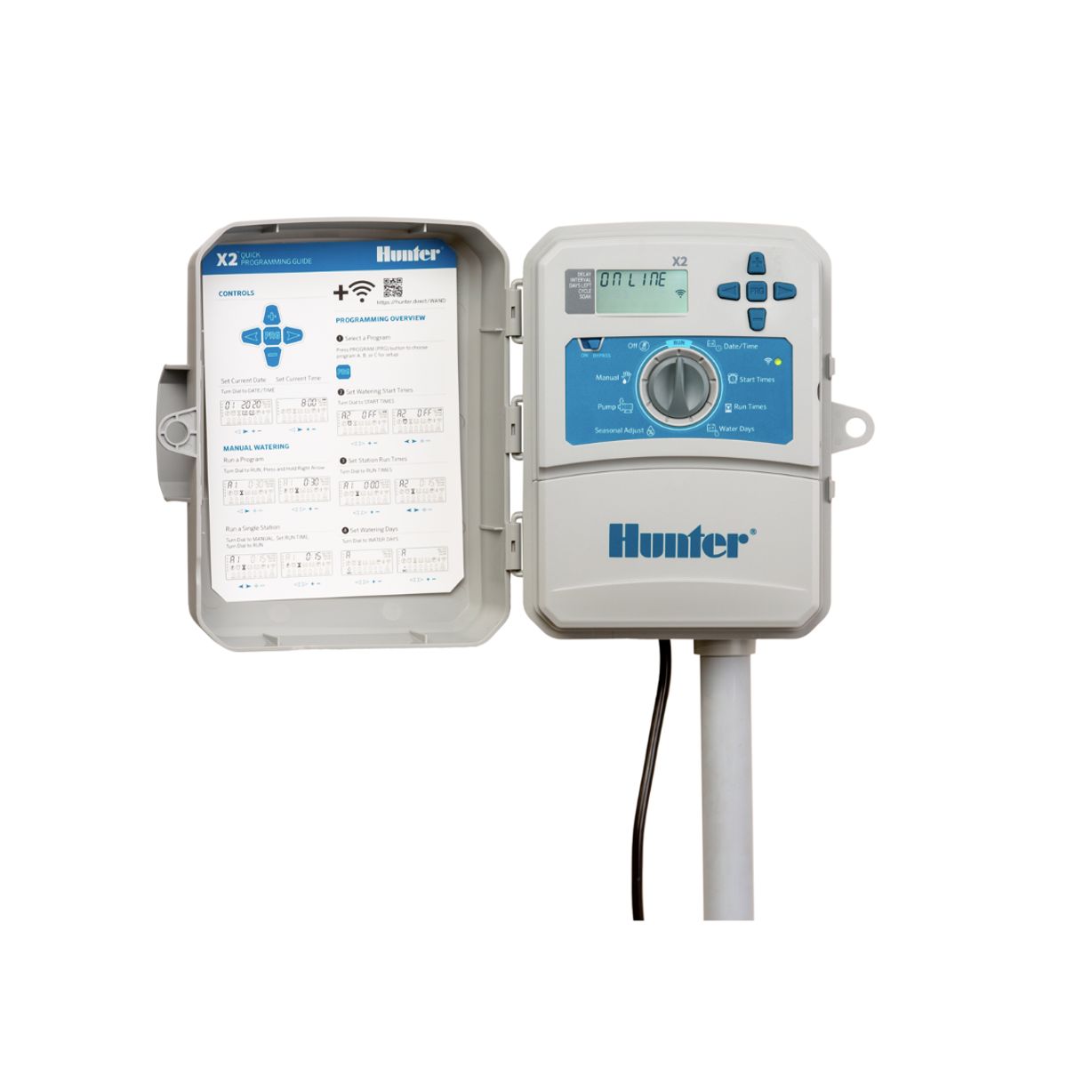 PROGRAMADOR DE RIEGO AUTOMATICO X2 HUNTER 6 ZONAS EXTERIOR, marca HUNTER - Foto Principal