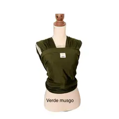 GENERICO - Fular portabebé ergonómico semielasticado Verde musgo