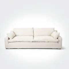 MILK - Sofá 3 Cuerpos Jacques Crudo