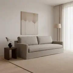 MILK - Sofá 3 Cuerpos Collins Gris