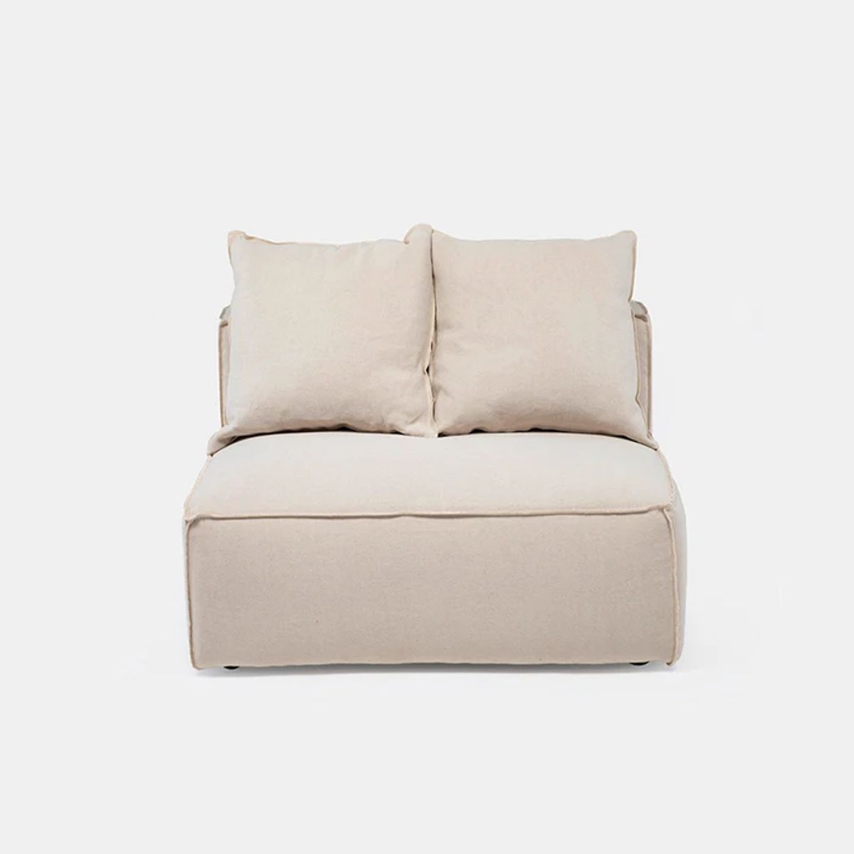 MILK - Sillón Seccional Miles Armless Beige