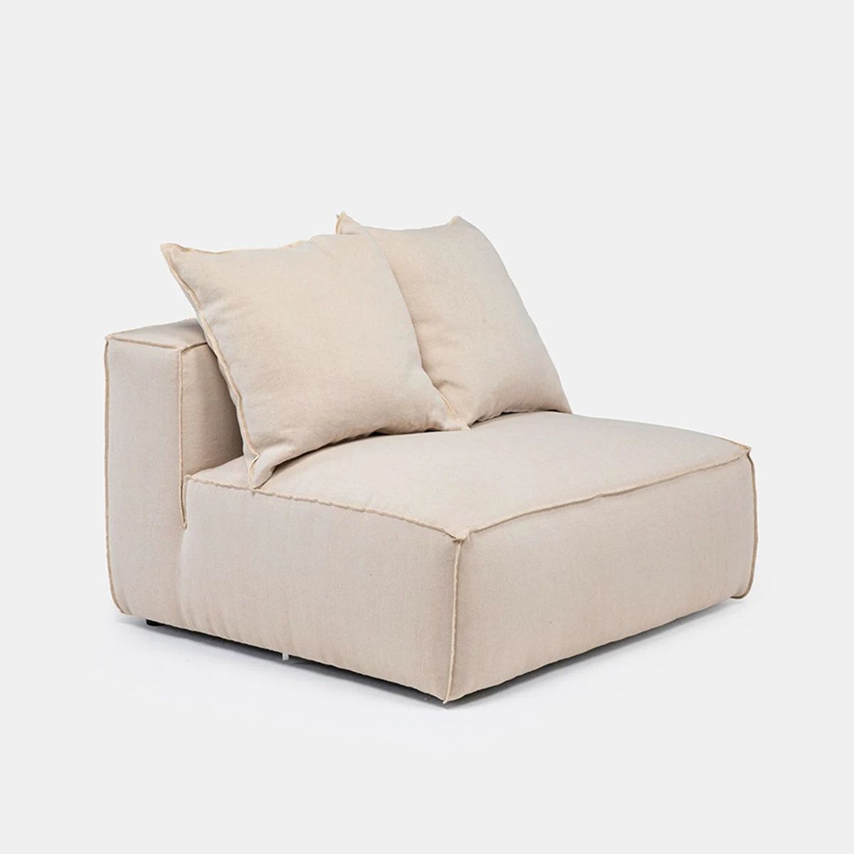 MILK - Sillón Seccional Miles Armless Beige