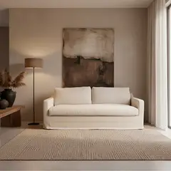 MILK - Sofá 2 Cuerpos Collins Crudo