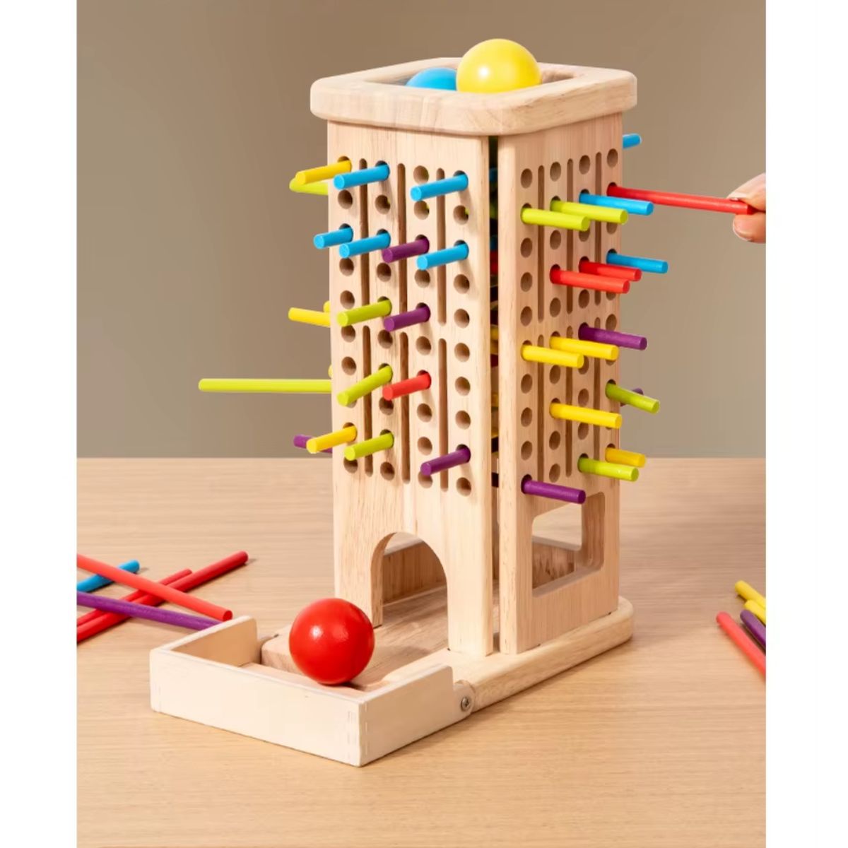 OEM - JUEGO DE MESA DE PALO DE MADERA
