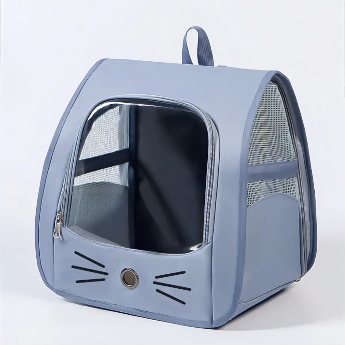 OKAY - Mochila Transportador Viaje Mascota Bolso Gato Perro Color Azul