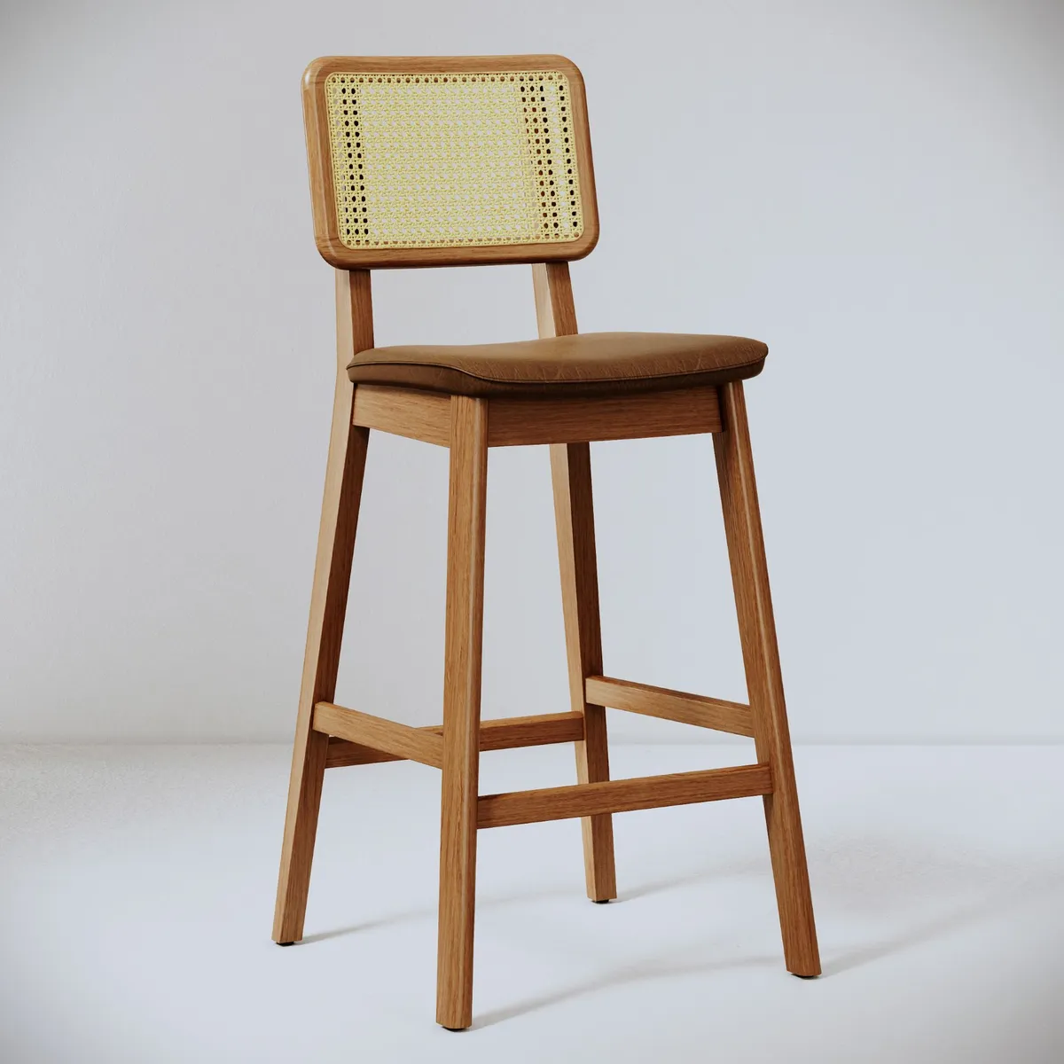 MILK - Piso Bar Ripple Ecocuero y Rattan