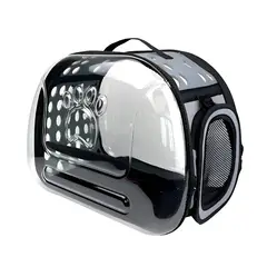 OKAY - Bolso De Gato Espacial Transparente Plegable Para Mascotas Color Gris