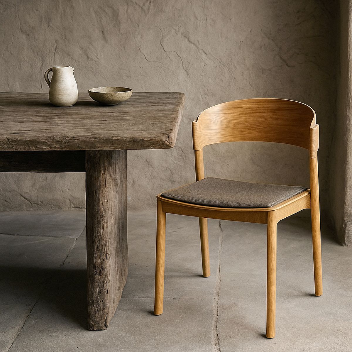 MILK - Silla Comedor Yates Natural