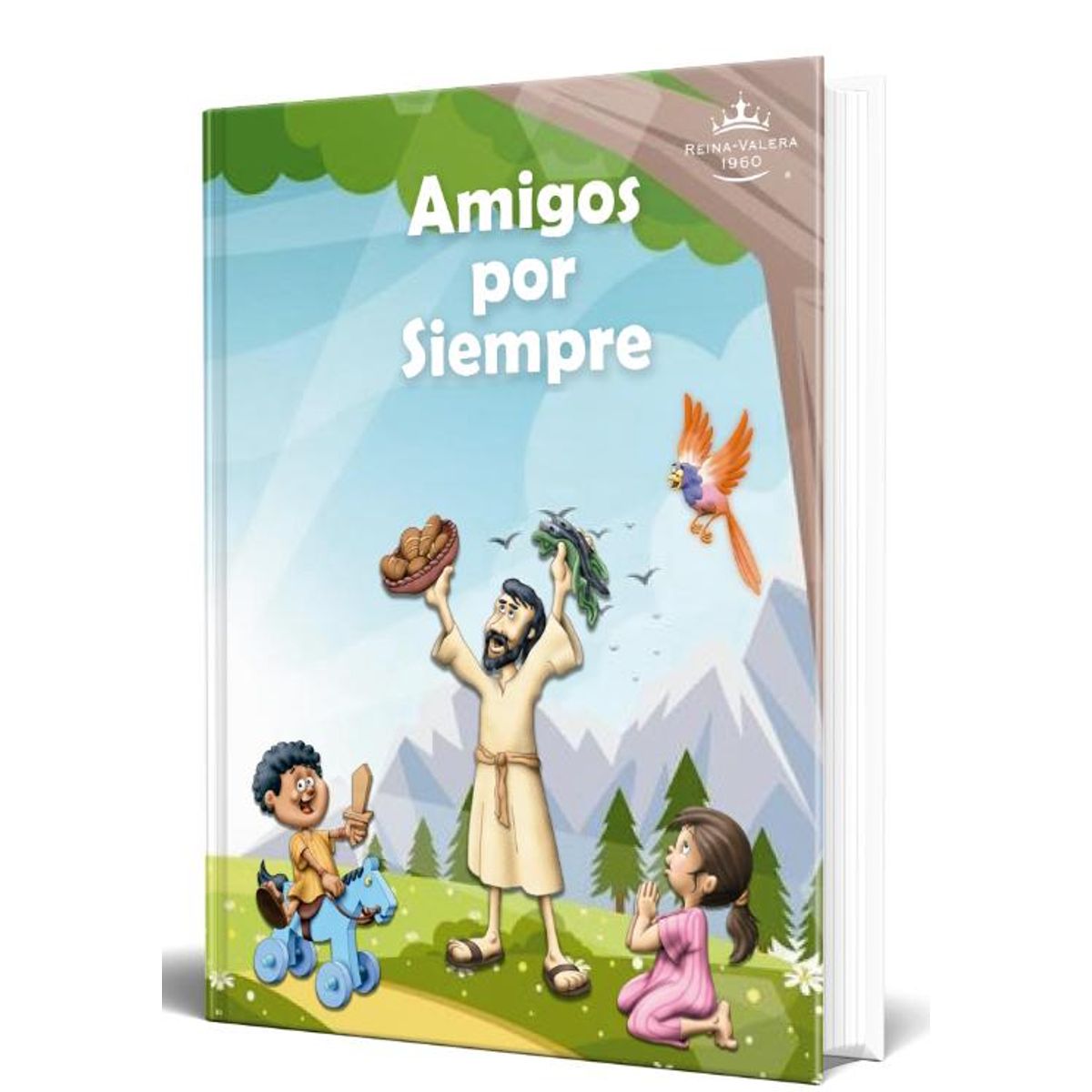 SOCIEDAD BIBLICA CHILENA - Biblia para niños Amigos por Siempre Reina Valera 1960 Tapa Dura