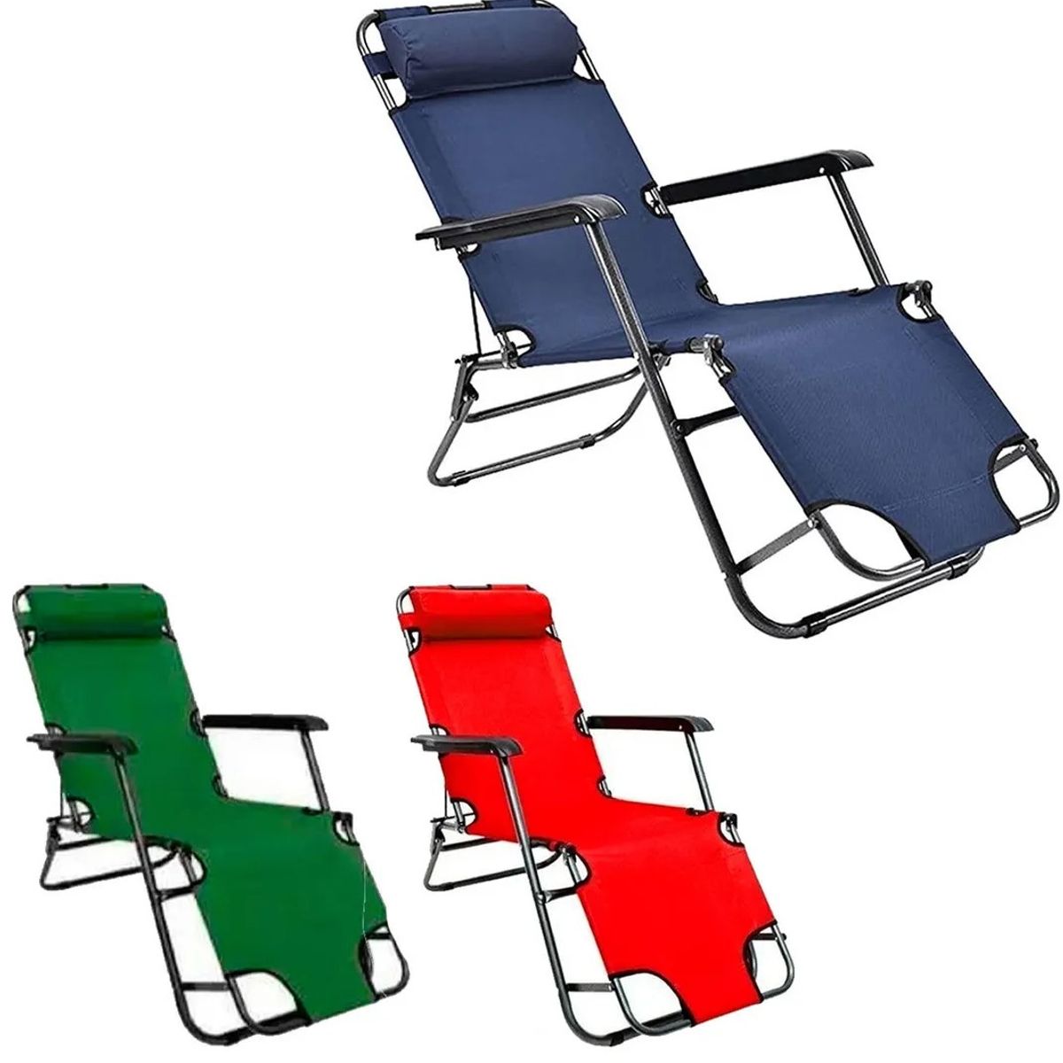 GENERICO - SILLAS REPOSADERA PLEGABLE PLAYA CAMPING